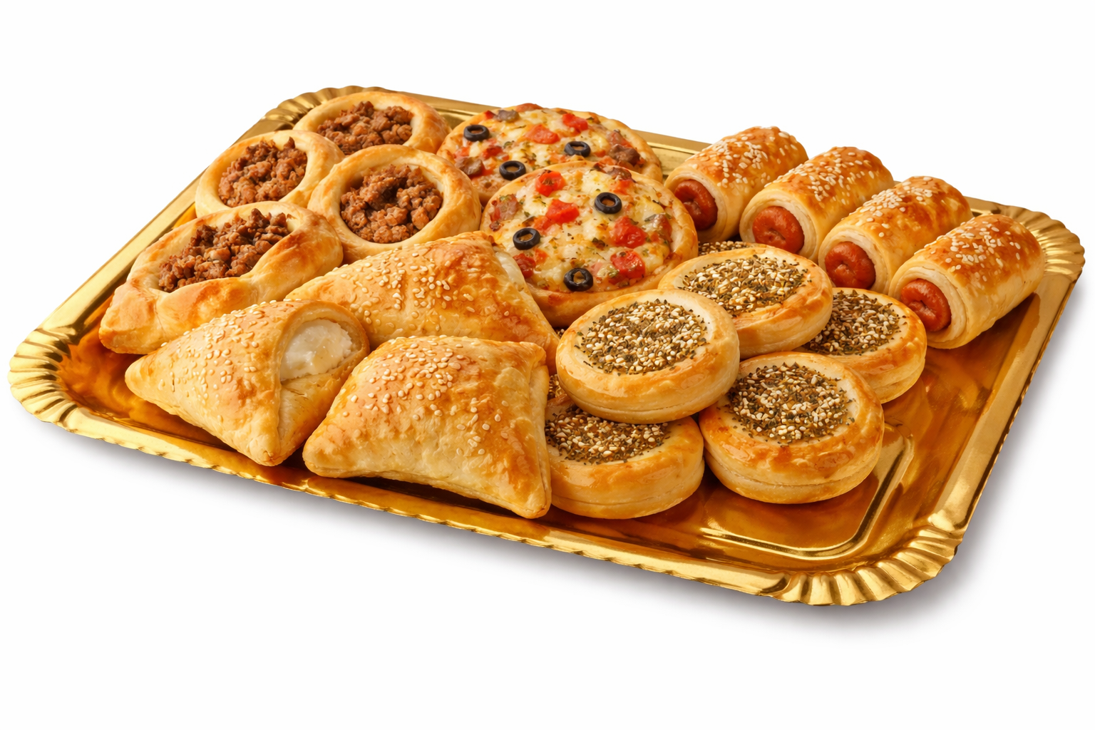 Golden Pastry Tray